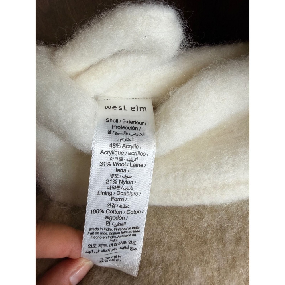 West Elm Green Ombre Faux Mohair Christmas Stocking 9564-825 NEW - Picture 6 of 7